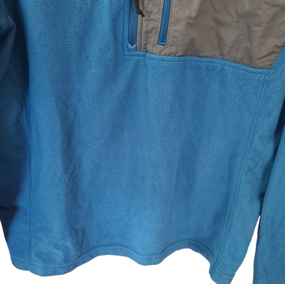 The North Face Pullover Adult Medium Royal Blue Fleece 1/2 Zip Jacket Sweater - Picture 3 of 6